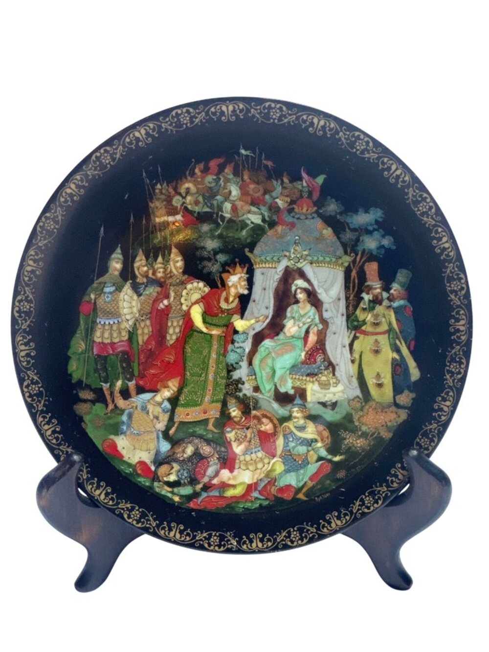 Vintage Russian Legends The Golden Cockerel Porcelain Plate #571 1989